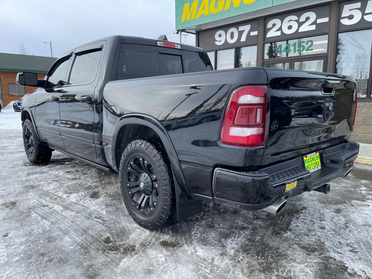 2019 BLACK /Black RAM 1500 LIMITED (1C6SRFHT5KN) with an 5.7L engine, Automatic transmission, located at 1960 Industrial Drive, Wasilla, 99654, (907) 274-2277, 61.573475, -149.400146 - Photo#1